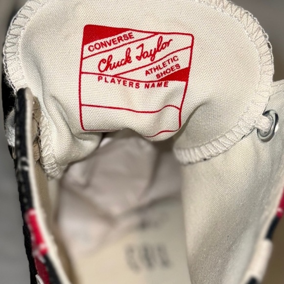 Converse Chuck Taylor All Star 70 High Top Shoes Red & White Stripe - Men’s 11.5 - Picture 12 of 14